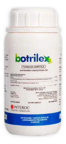 Botrilex Interoc X 250 Cc 1 Litro  Pyrimethanil + Thiram | Agrosamario 2