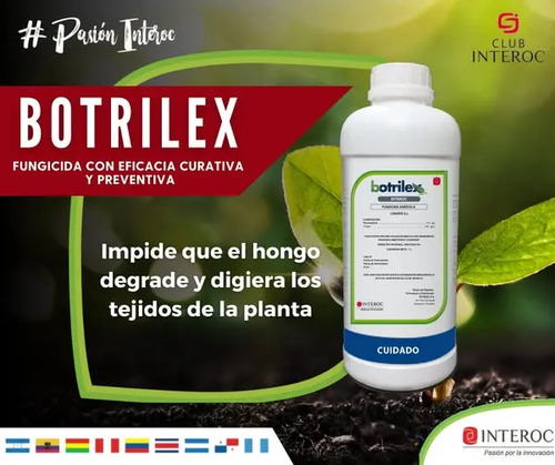 Botrilex Interoc X 250 Cc 1 Litro  Pyrimethanil + Thiram | Agrosamario 1