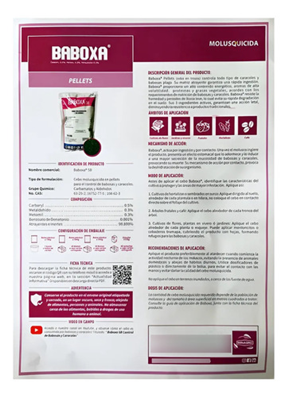 Molusquicida Veneno Caracol Africano Y Babosa X 500gr 3 Unid 5