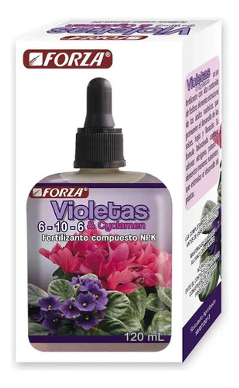 Fertilizante Violetas-ciclamen X 120ml Forza