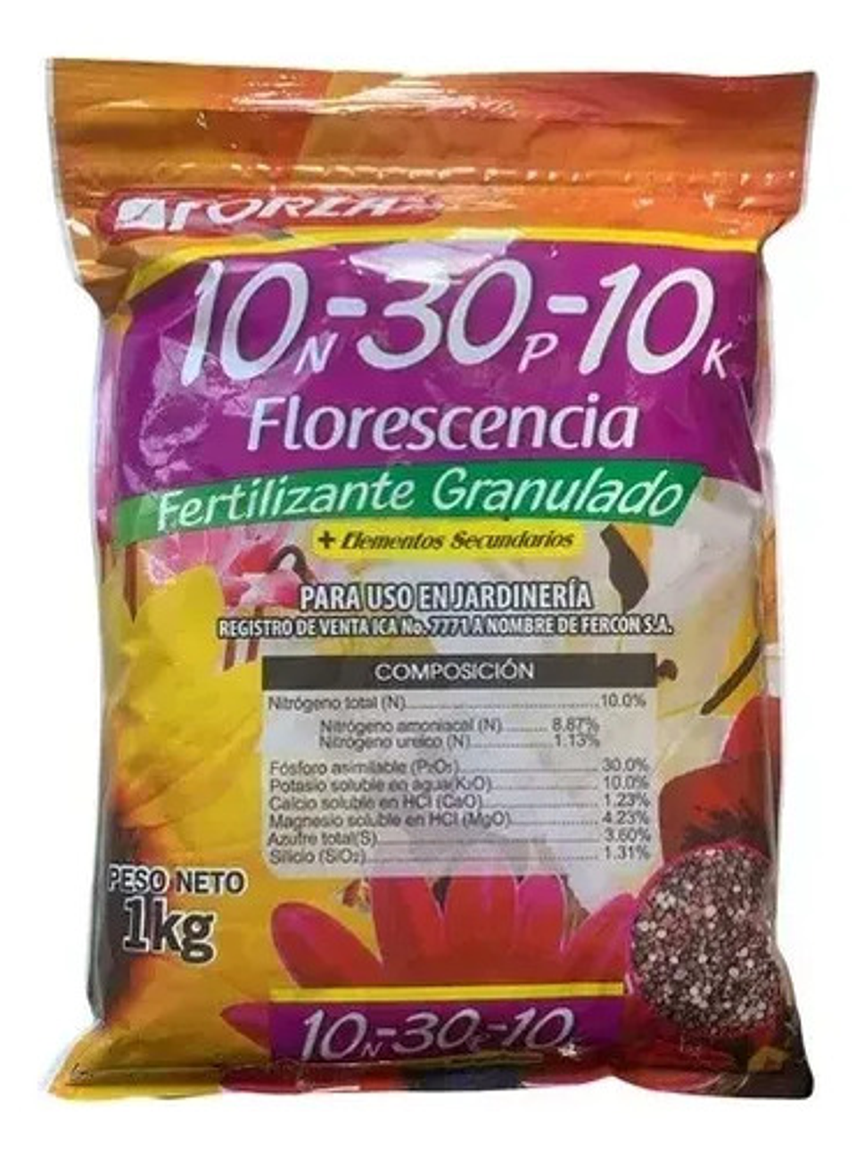 Fertilizante Florescencia  Granulado 10-30-10 X Kilo Forza 1