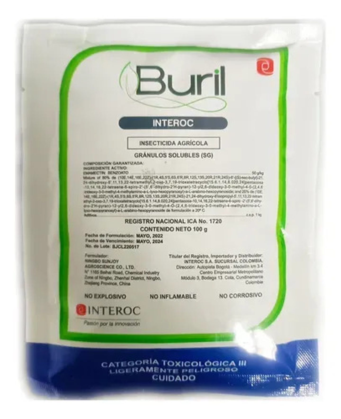 Buril X Kilo  Interoc Emamectin Benzoato  (proclaim) 1