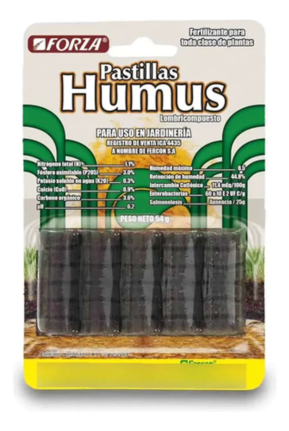 Humus Deshidratado en Pastillas (Blíster x 30) - Fertilizante Orgánico | Agrosamario 1