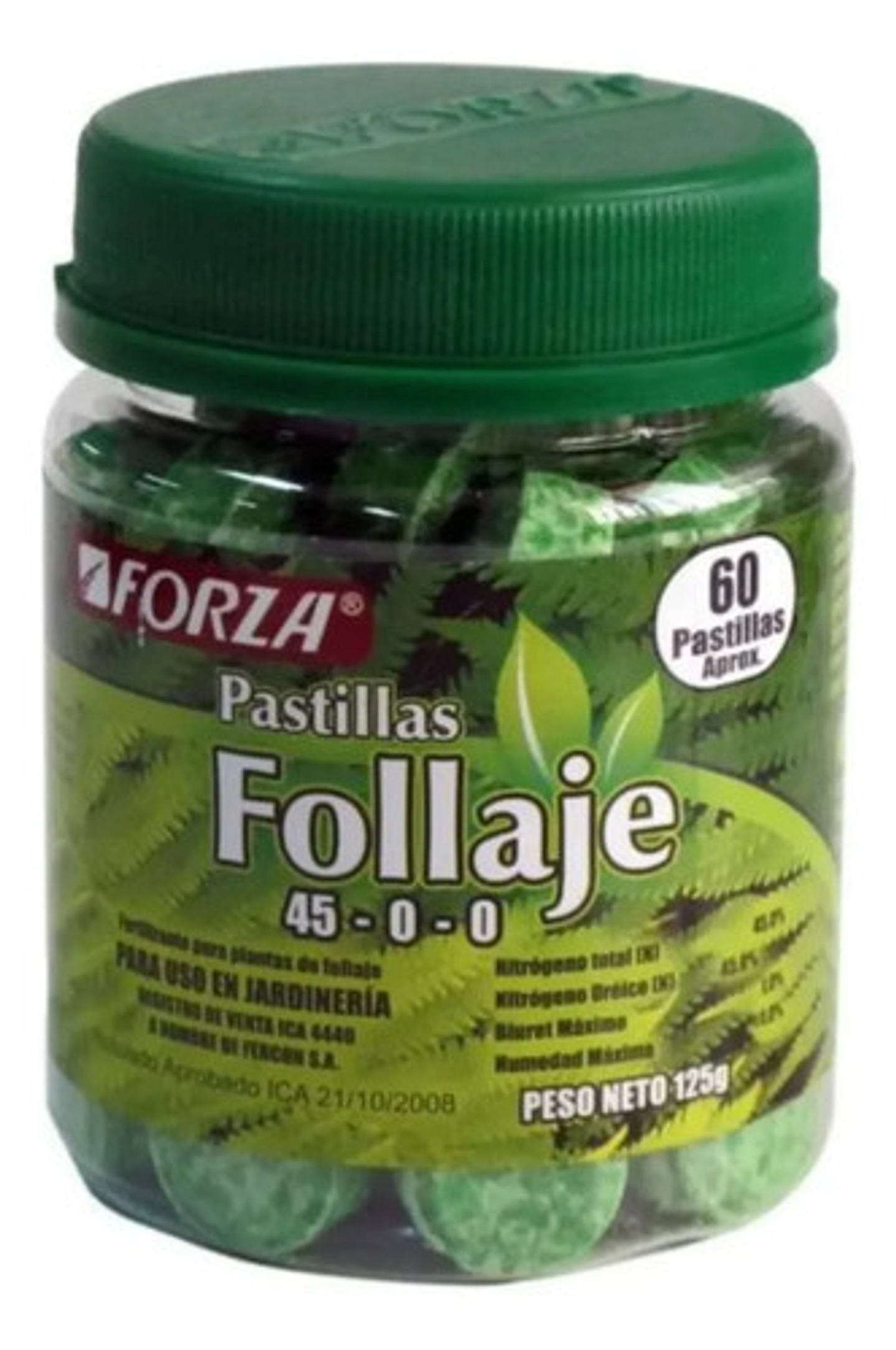Fertilizante Follaje  Pastillas Forza   X  60 Uni. 1