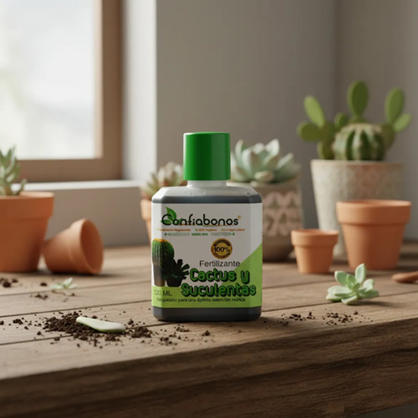 Fertilizante (abono) Para Suculentas, Sábilas Y Cactus 120ml 1