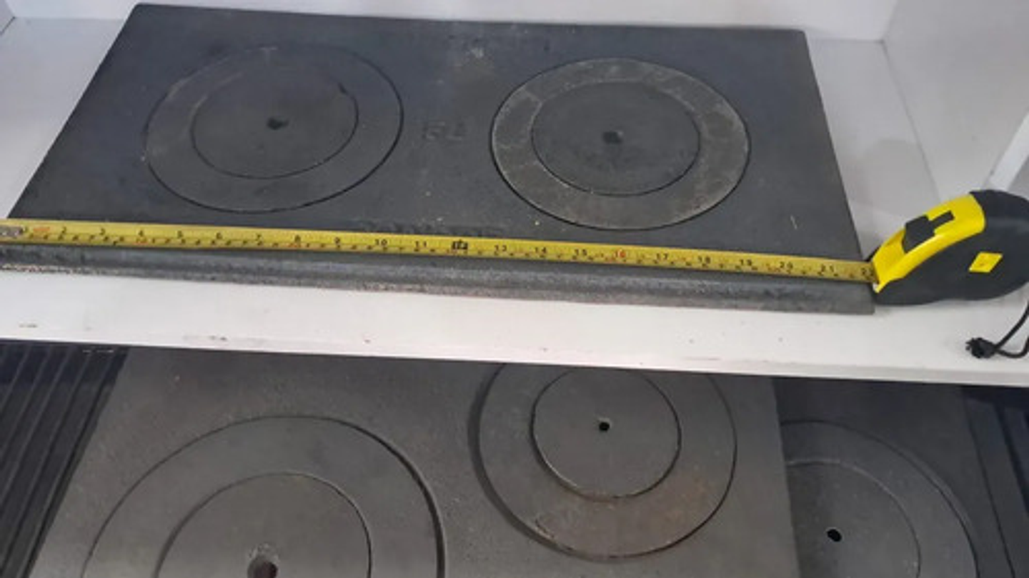 Plancha Estufa De Leña 2 Puestos Condor 56 X 28 Cm  X 2 Unid 4