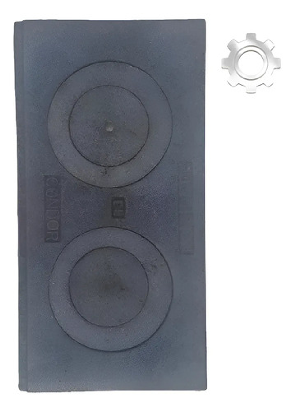 Plancha Estufa De Leña 2 Puestos Condor 56 X 28 Cm  X 2 Unid 8