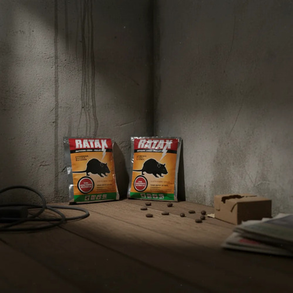 Ratax Veneno Ratones X 20 Gr Raticida X 4 Unidades 4