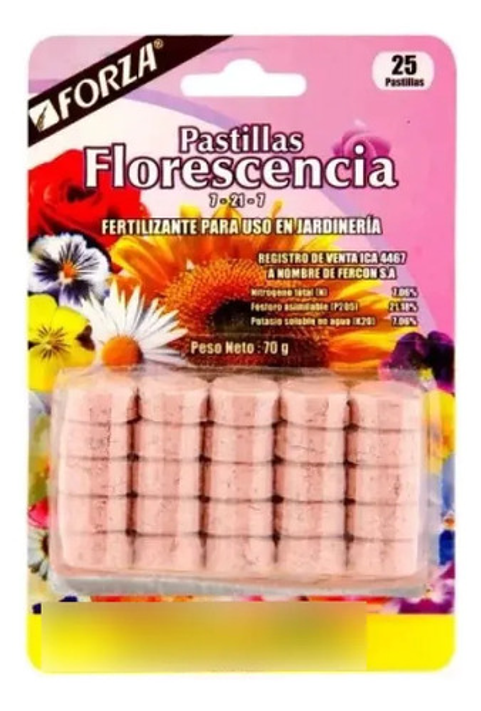 Fertilizante Florescencia  Pastillas Forza   X  25 Pastillas 4