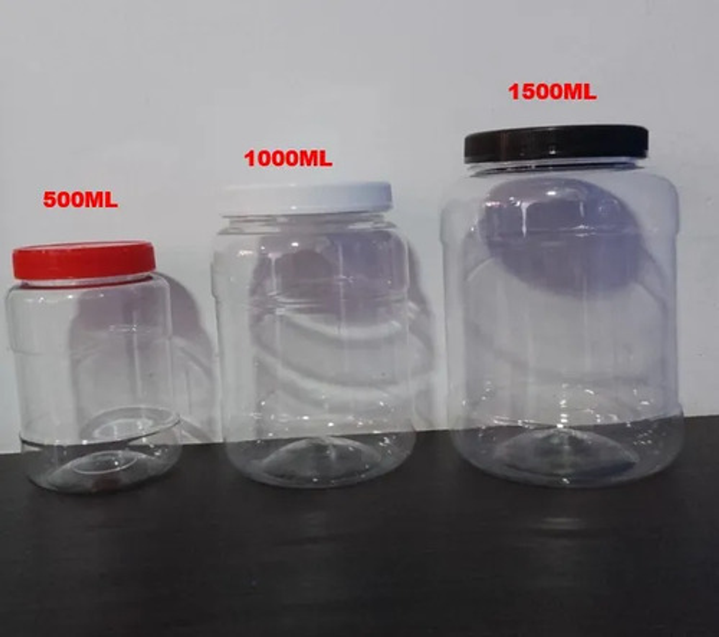 Frascos Plásticos Redondos De Boca Ancha 500ml X 10unidad 4