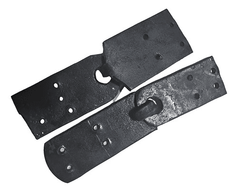 Par De Chapetas Bisasgra En Hierro Para Puertas Y Portones