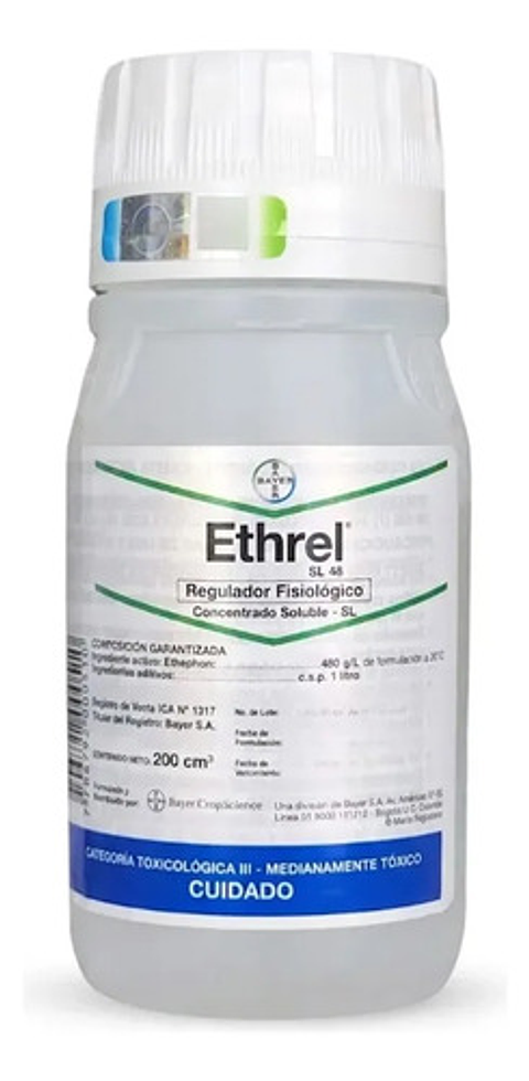 Ethrel Bayer Madurol Regulador De Crecimiento Plantas X250ml