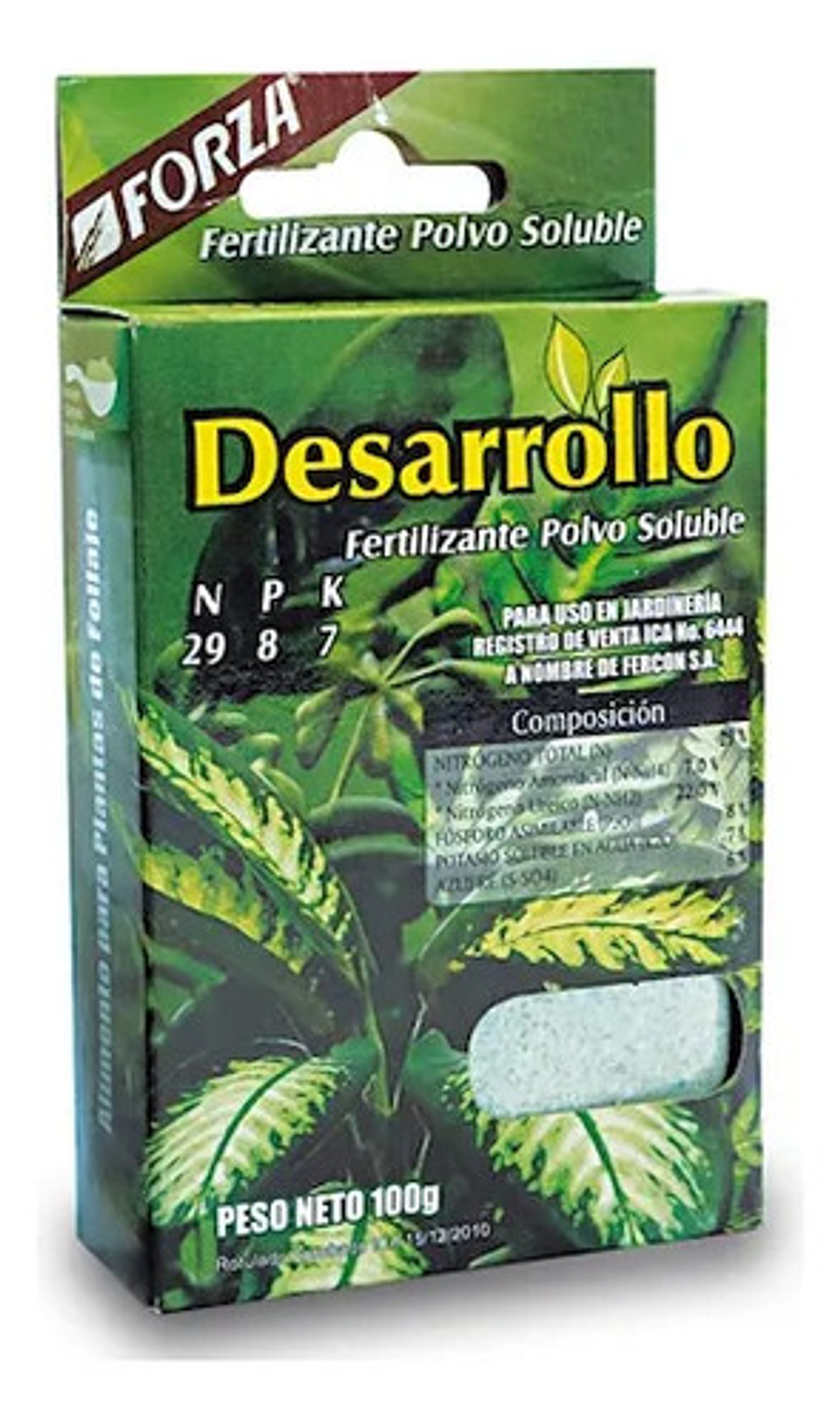 Fertilizante  Forza Soluble Desarrollo X 100 Grs 1
