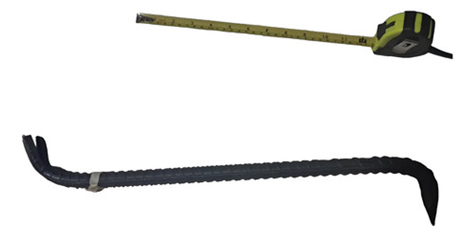 Barra Pata De Cabra De 3/4  X 48 Cm Hierro Templadora 1