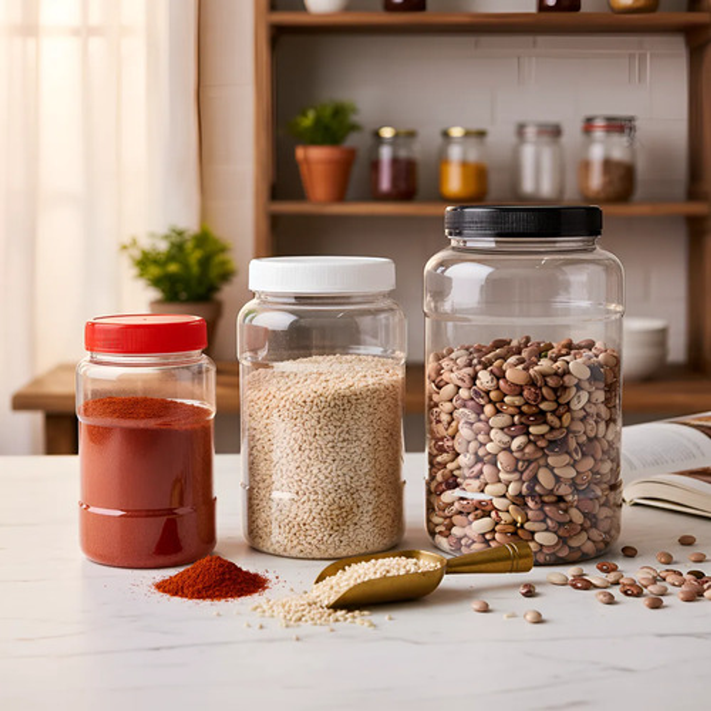 Frascos Plásticos Redondos De Boca Ancha 500ml X 50unidad 1