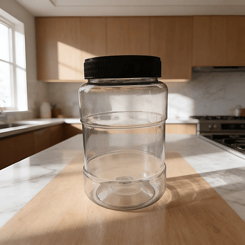 Frascos Plásticos Redondos De Boca Ancha 500ml X 50unidad