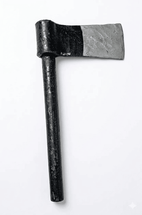 Hacha De Mano Forjada Con Mango Metálico - Uso Agrícola/cons