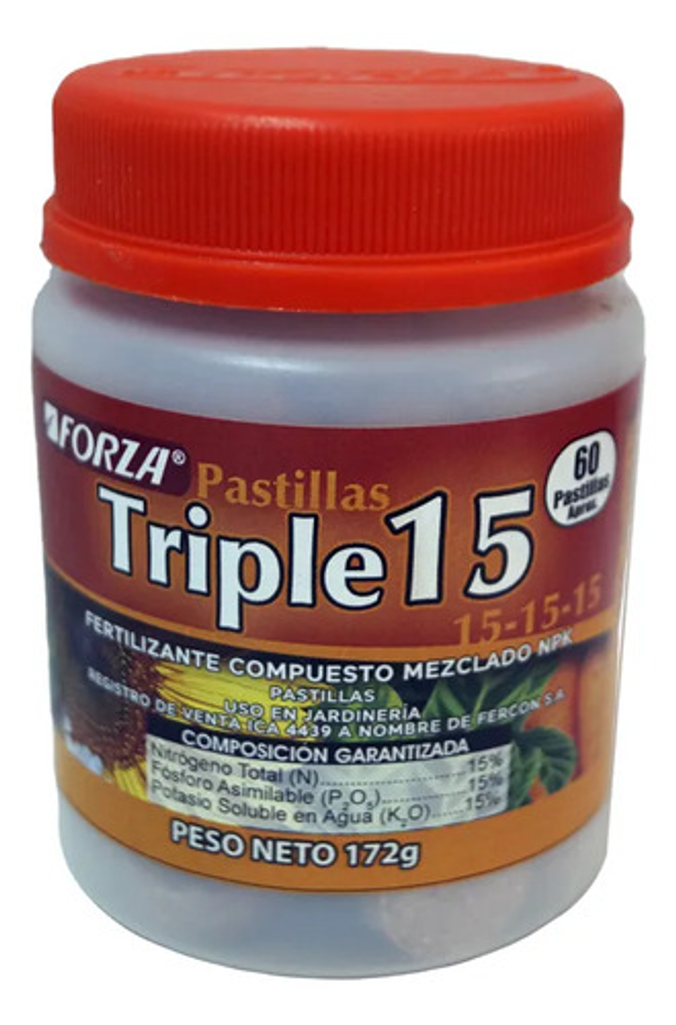 Fertilizante  Triple 15-15-15  X  60 Unidades Pastillas Forz 1