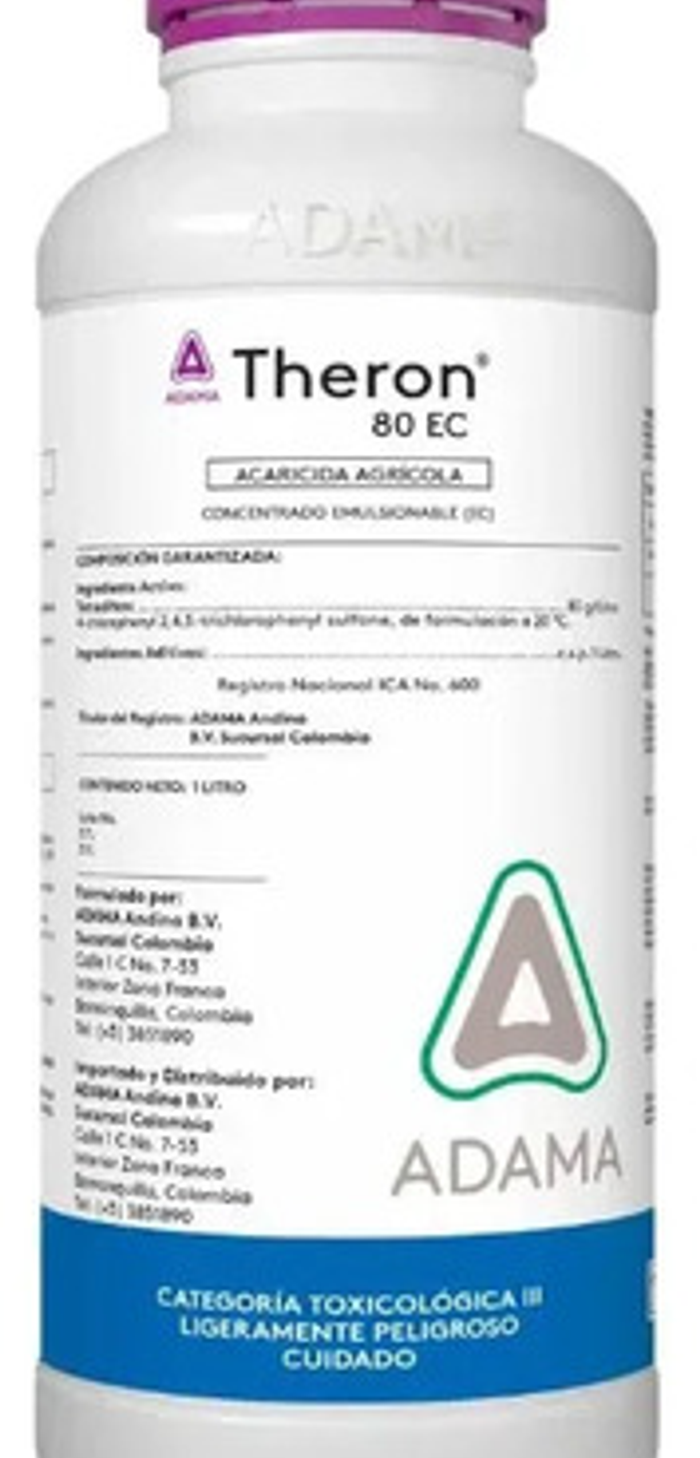 Theron  Control De Ácaros Y Minador X Litro  Adama 1