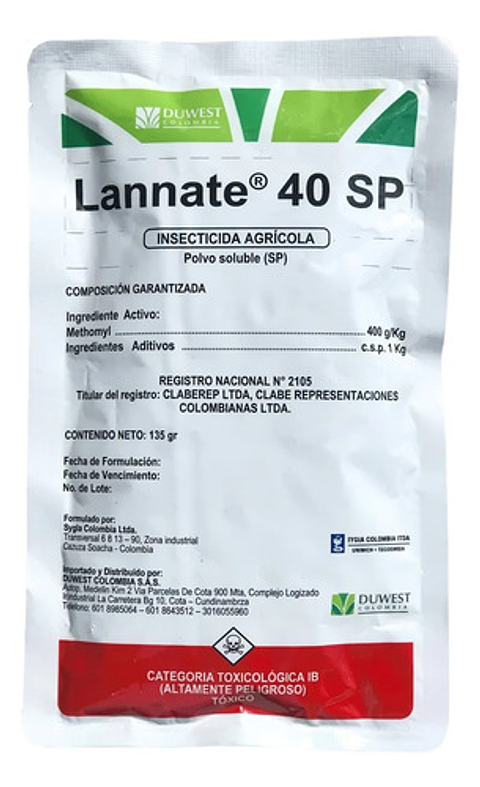Lannate En Polvo  Methomyl  X 135gr