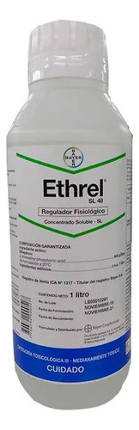 Ethrel Bayer Madurol Regulador De Crecimiento Plantas X Itro