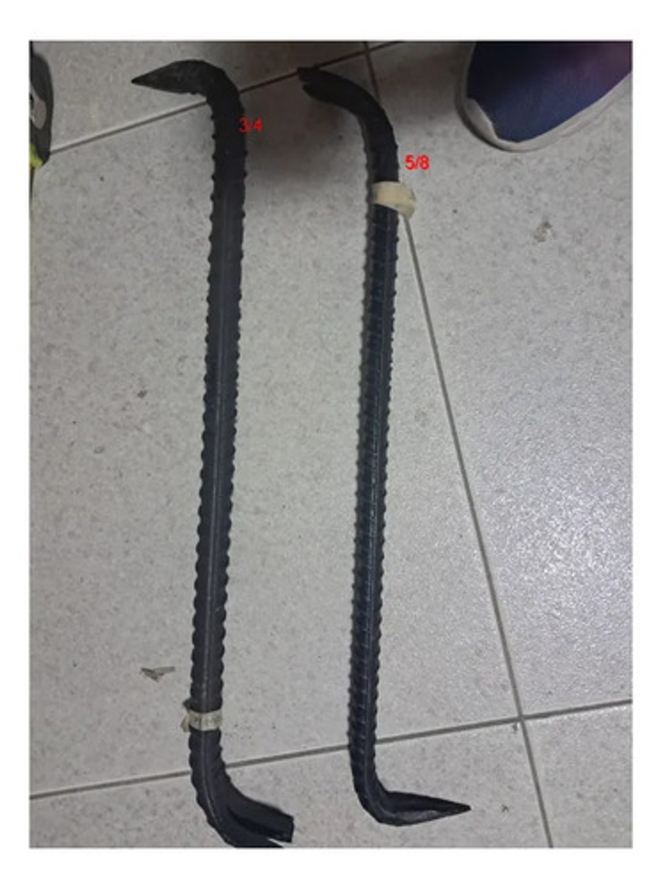 Barra Pata De Cabra De 5/8 X 48 Cm Hierro Templadora 2