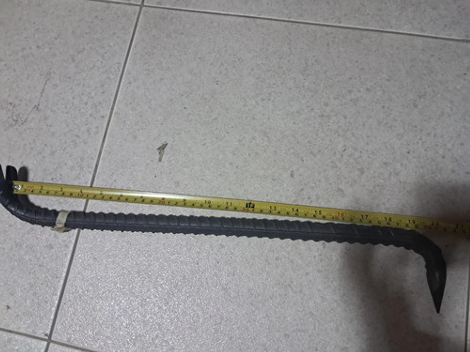 Barra Pata De Cabra De 5/8 X 48 Cm Hierro Templadora 3