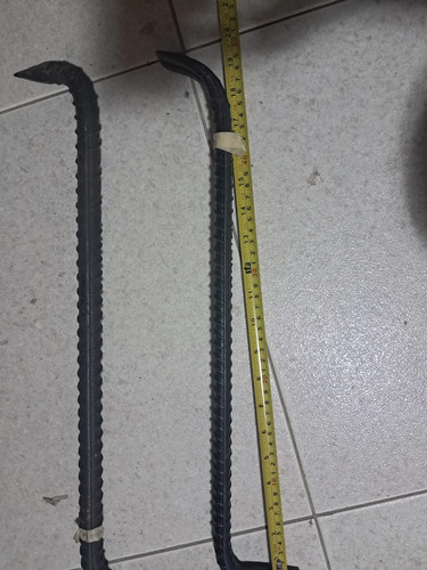 Barra Pata De Cabra De 5/8 X 48 Cm Hierro Templadora 7