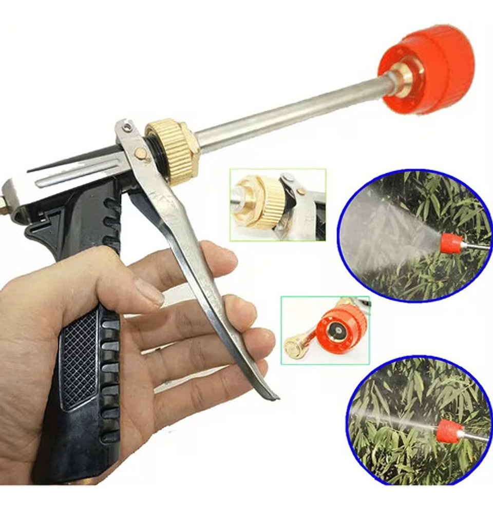 Pistola Boquilla Pulverizadora Alta Presión Para Manguera 10