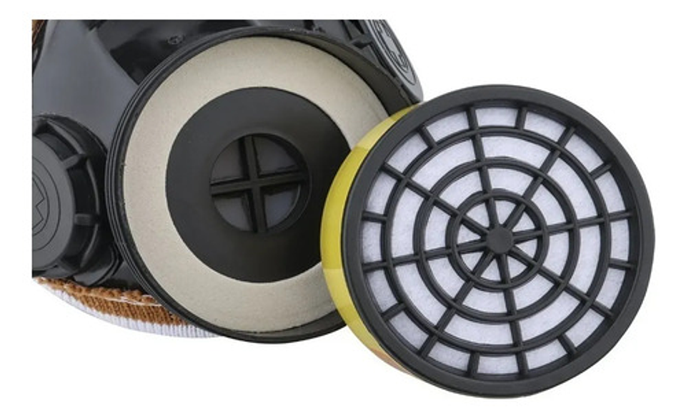 Mascara Antigases Doble Filtro Rsp206 Negra 5