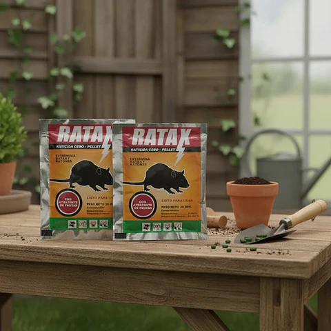 Ratax Veneno Ratones X 20 Gr Raticida X 2 Unidades