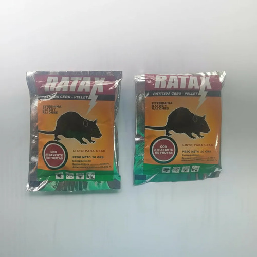 Raticida Ratax (2 Unidades x 20g) - Control Eficaz de Roedores | Agrosamario 5