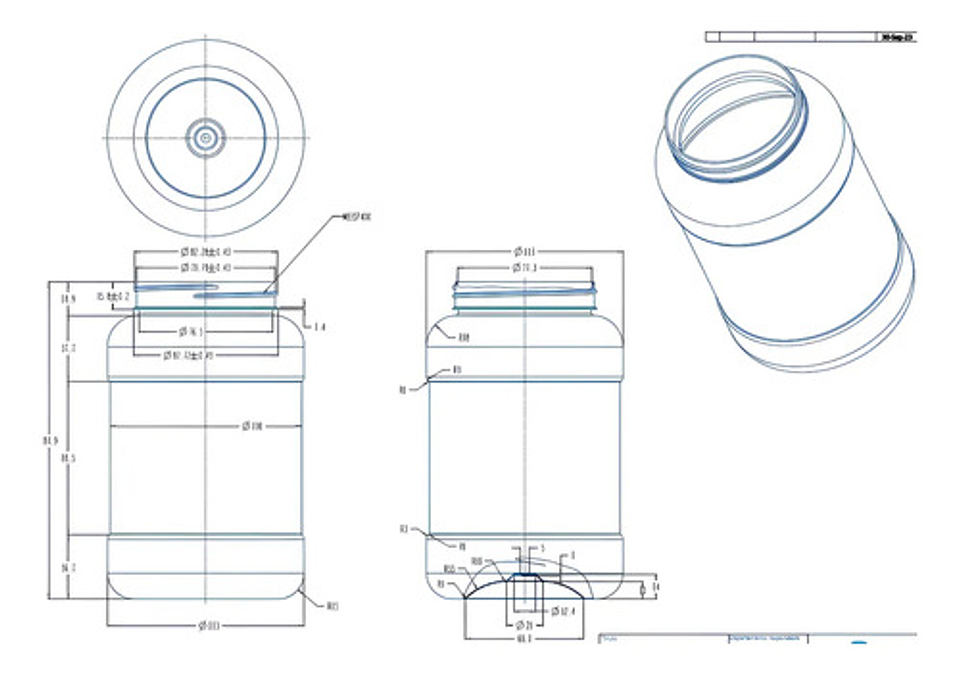 Frascos Plásticos Redondos De Boca Ancha 1500ml X 50 Unid 5