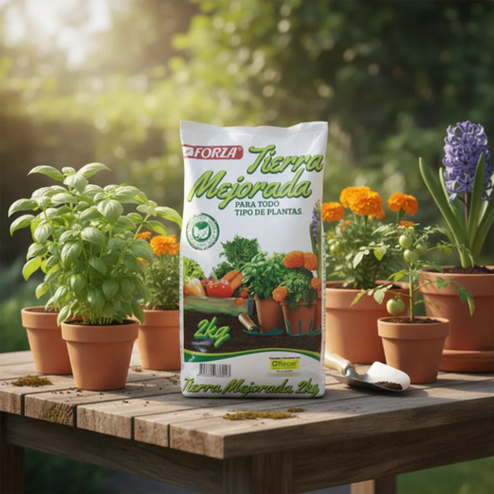 Abono Tierra Mejorada Para Plantas X 2kg Jardin 3