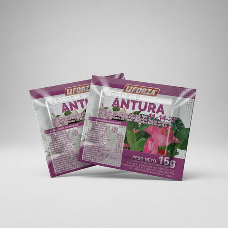 Fertilizante  Soluble  Antura X 15  Gr Jardin X 2 Unidades 4