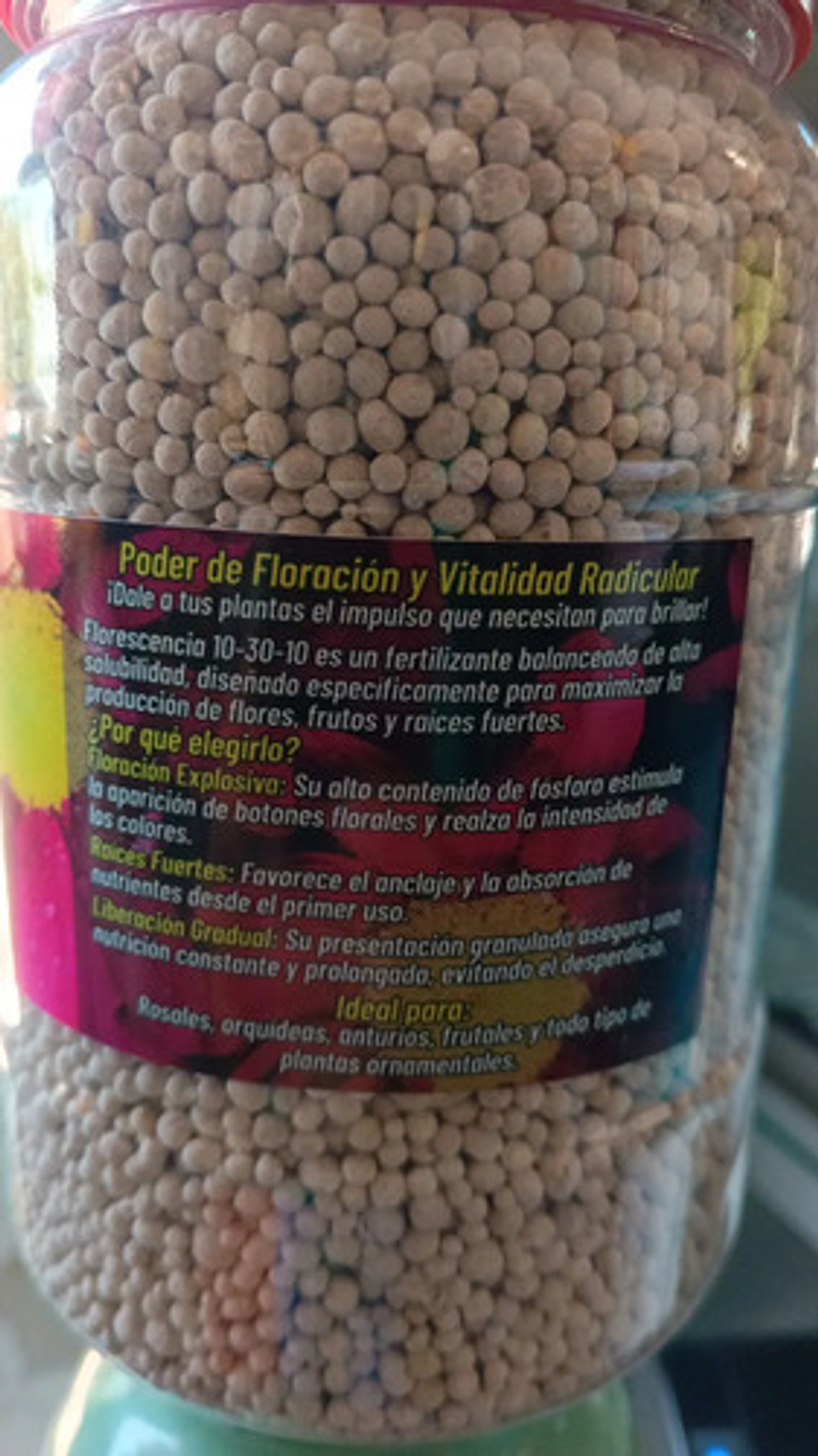 Fertilizante Florescencia 10-30-10 Jardin X Kilo 3