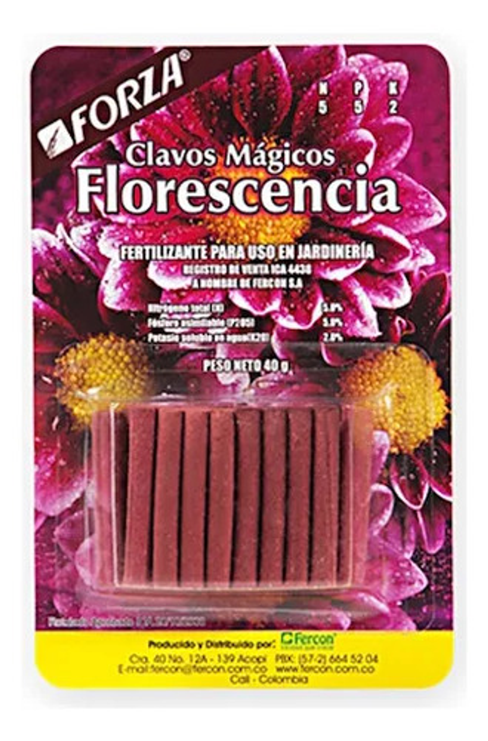 Fertilizante Clavos Magicos Florescencia Jardin X 30 Unidade 1