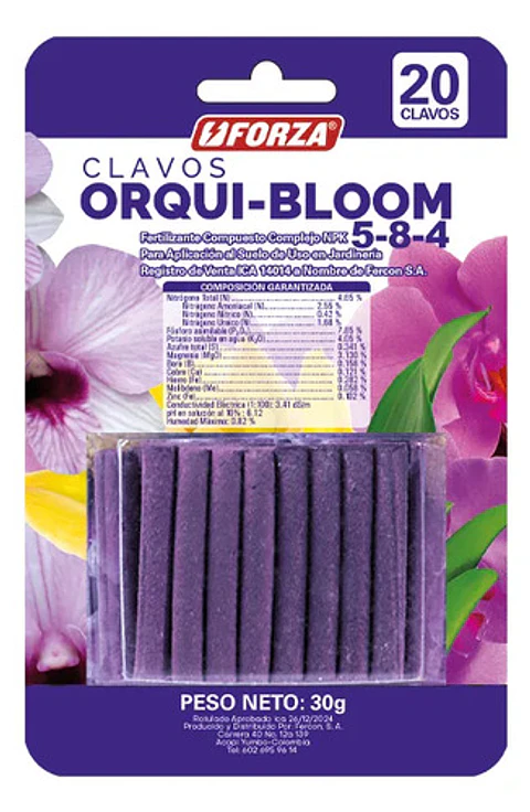 Fertilizante Clavos Mágicos Orquídeas Jardín X 20 Unidades | Agrosamario