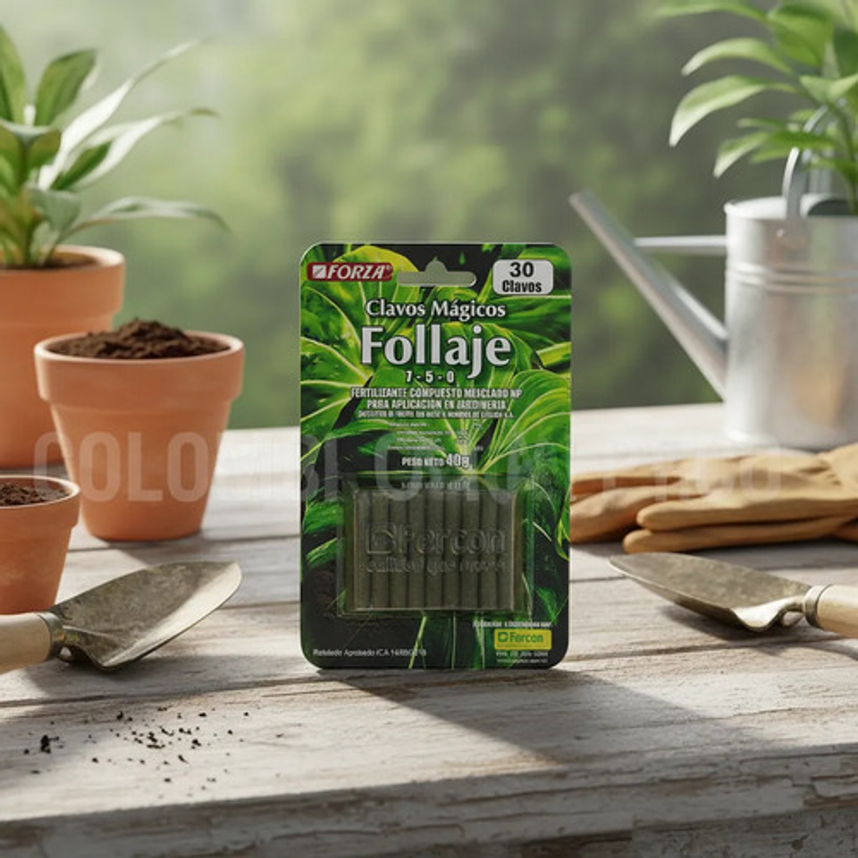 Fertilizante Clavos Magicos Follaje Jardin X 30 Unidades 2