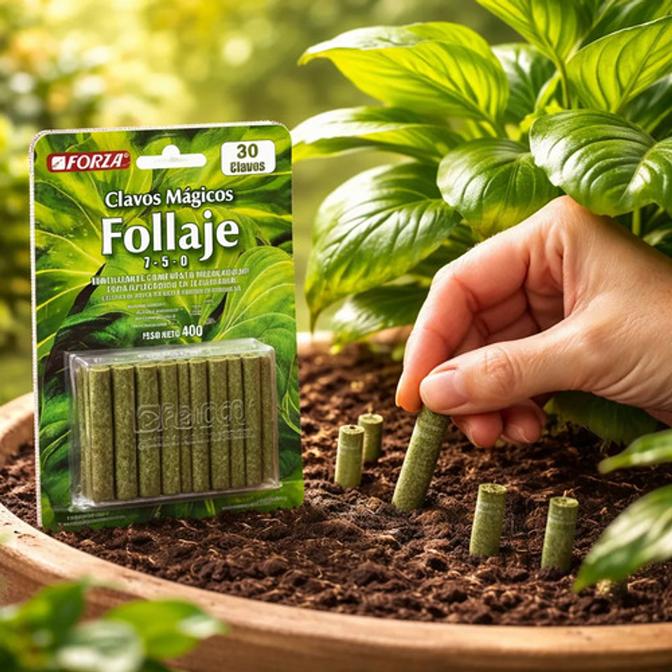 Fertilizante Clavos Magicos Follaje Jardin X 30 Unidades 3