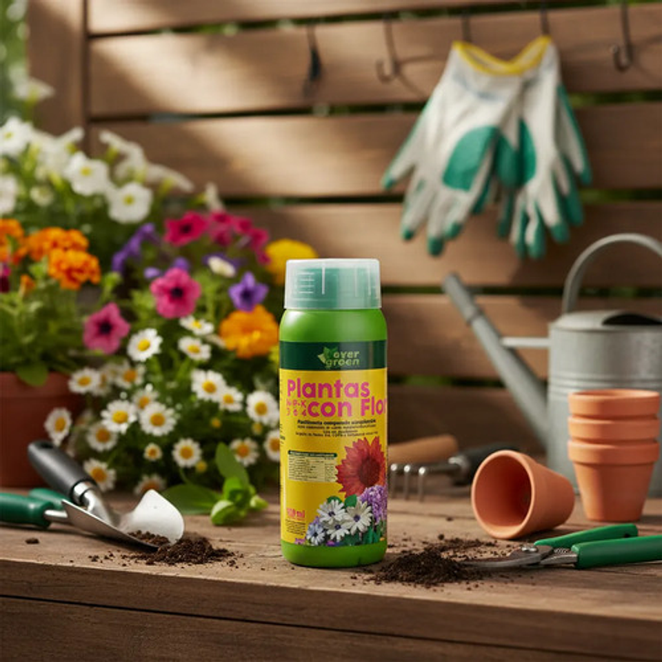 Fertilizante Evergreen Plantas Flor X 250 Cc 1