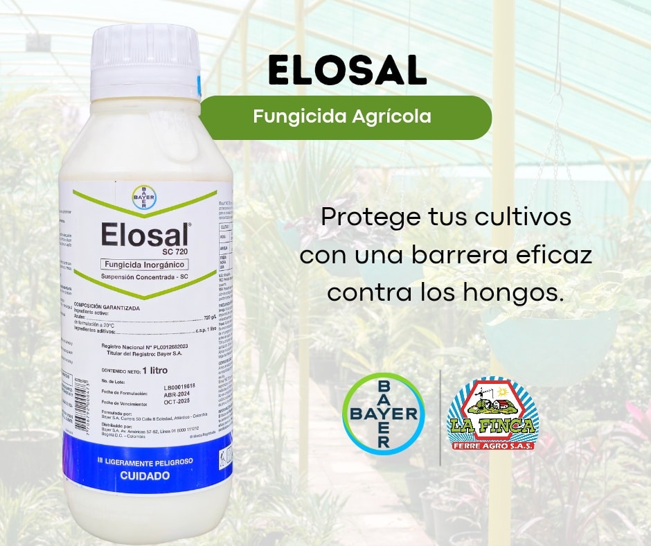 Fungicida-Acaricida Elosal Azufre 720 SC x 1 Litro- 5 Litros Bayer  - Agrosamario 2