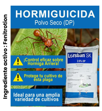 Lorsban Polvo X 24 Kilos - Control De Hormigas 6