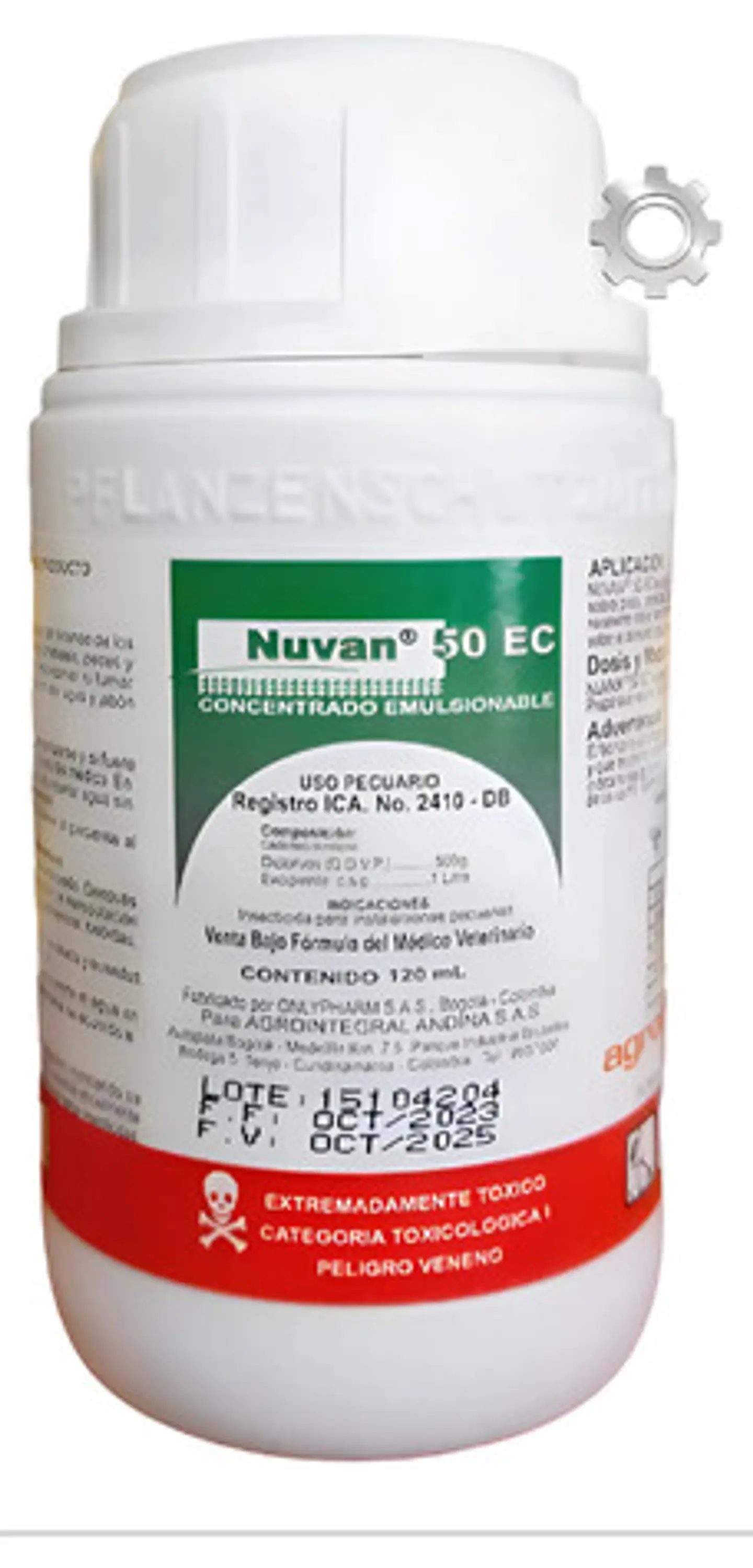 Nuvan 50 EC - Insecticida y Acaricida x 120 ML - 1 litro - Agrosamario 2