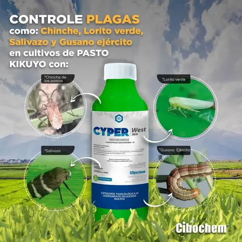 Cyper (Cipermetrina) x 250 -  1 Litro - Insecticida de Amplio Espectro | Agrosamario 1