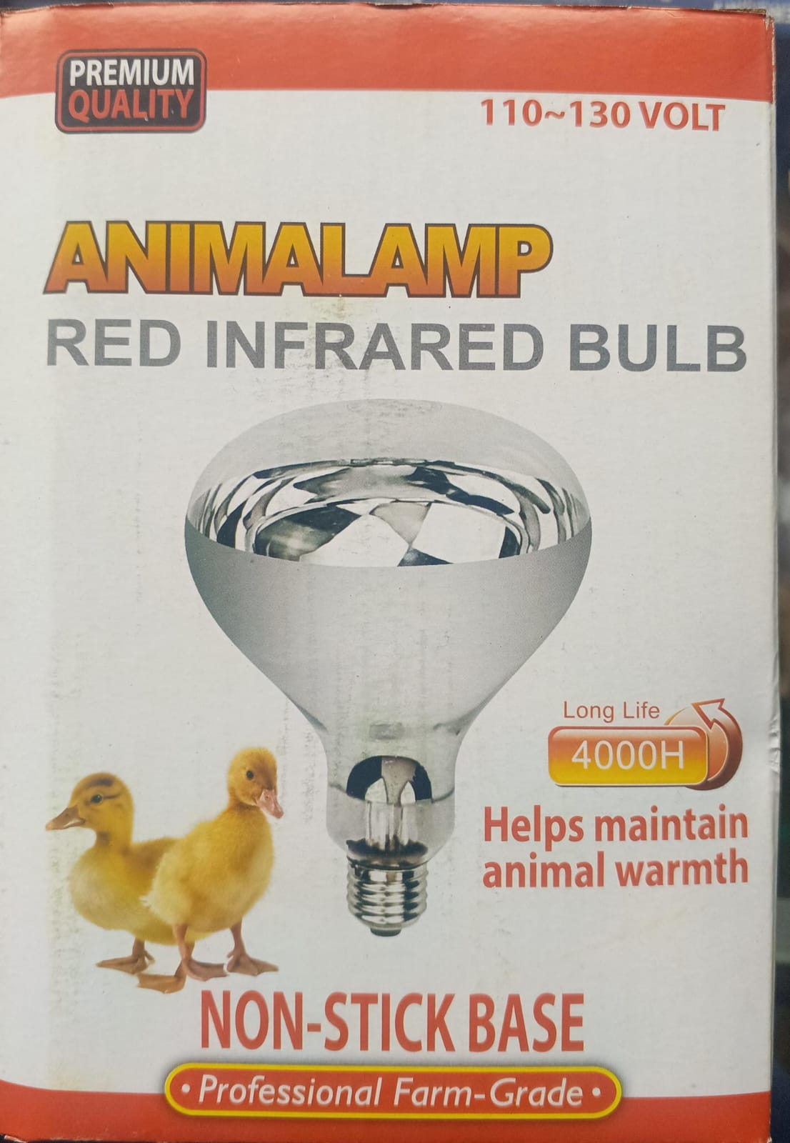 Bombillo Infrarrojo Rojo 110-130 w  - Calor para Pollitos y Mascotas | Agrosamario 5