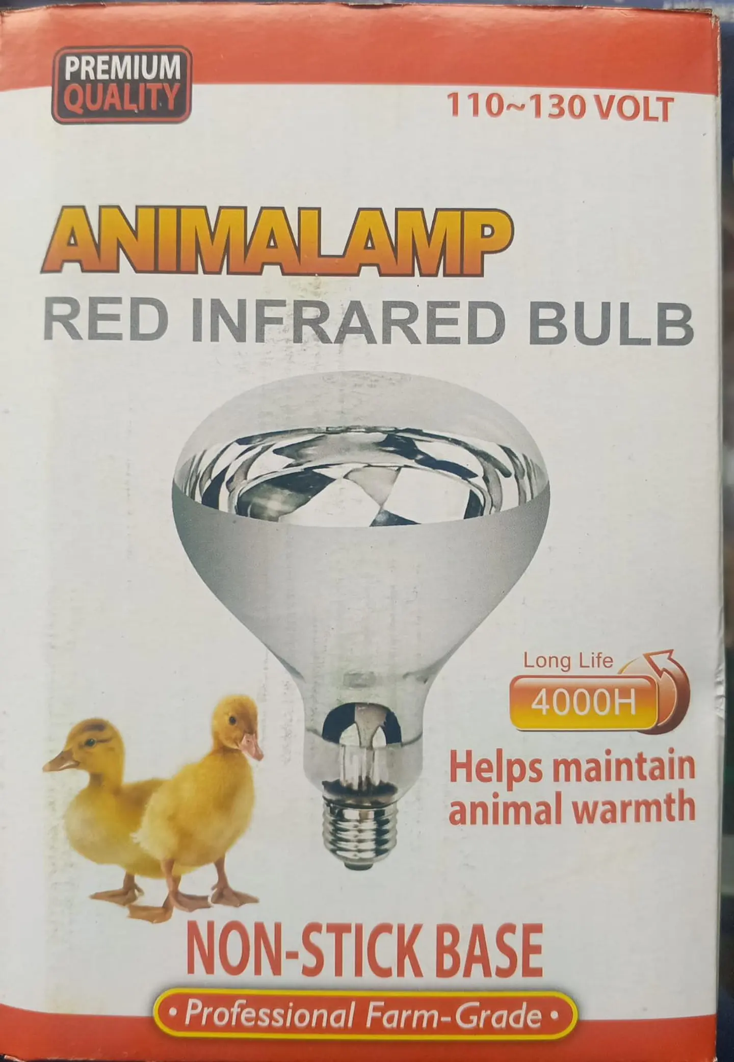 Bombillo Infrarrojo Rojo 110-130 w  - Calor para Pollitos y Mascotas | Agrosamario 5