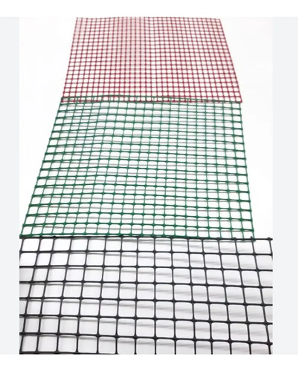 Malla Reja Cuadrada Plástica 16x16 mm - 1  mt Alto x 5m -10m- 15mt 30 Metros ( Rollo )  (varios colores) Agrosamario 1
