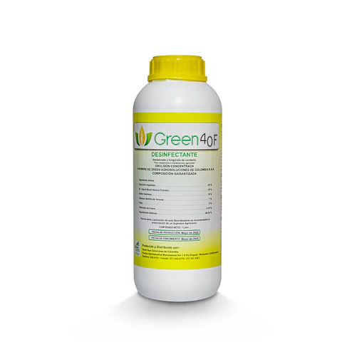 Desinfectante Orgánico Green Agro 1 Litro - Fungicida Natural Agrosamario