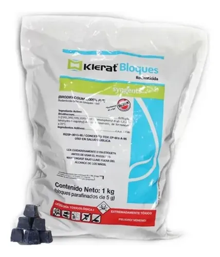 Klerat Bloque Parafinado Cebo para Roedores (50g - 1 Kilo ) | Agrosamario 7